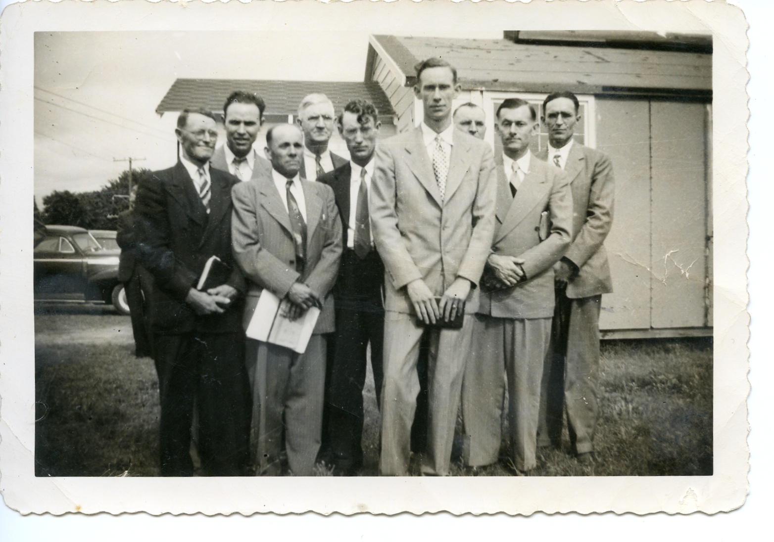 My Dad, the tall guy in the center, being ordained as a baptist minister